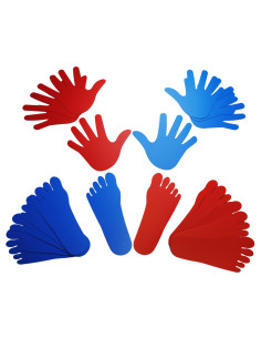 SAGOME: 8 MANI E 12 PIEDI 16X8CM