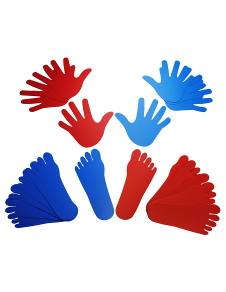 SAGOME: 8 MANI E 12 PIEDI 16X8CM