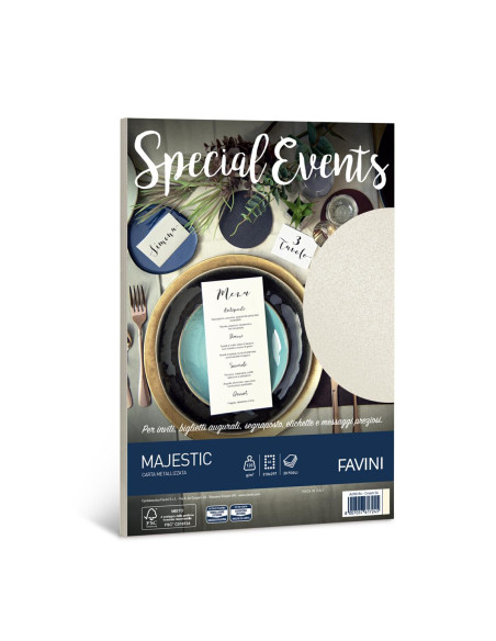 CARTONCINO SPECIAL EVENTS 20FG A4 120 GR CREMA