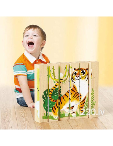 4 PUZZLE ANIMALI DA SALVARE