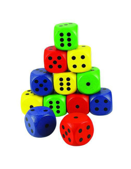 DADO CM. 3X3X3 PZ. 12 COLORATI