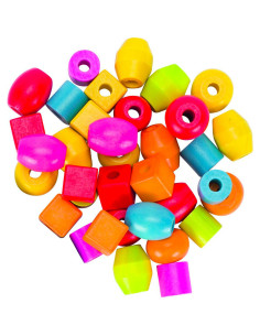 PERLE IN LEGNO CM. 2 PZ.45