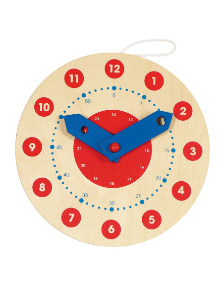 OROLOGIO IN LEGNO IMPARIAMO LE ORE D. CM. 18