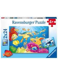 PUZZLE 2X24 ANIMALI DAL MONDO