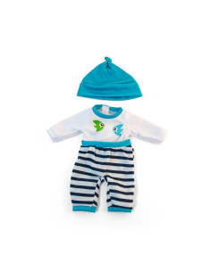 VESTITI BAMBOLA CM.32 TUTA CON BERRETTO BIMBO