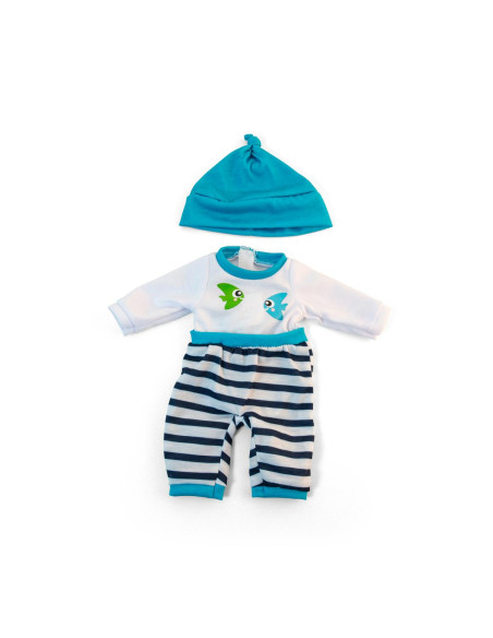 VESTITI BAMBOLA CM.32 TUTA CON BERRETTO BIMBO