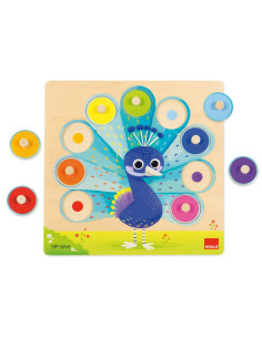 PUZZLE COLORI PAVONE