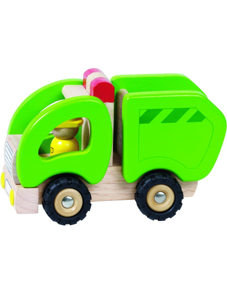 CAMION NETTEZZA URBANA IN LEGNO15x8,5x10 cm