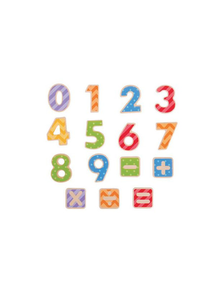 NUMERI MAGNETICI IN LEGNO - PZ.56