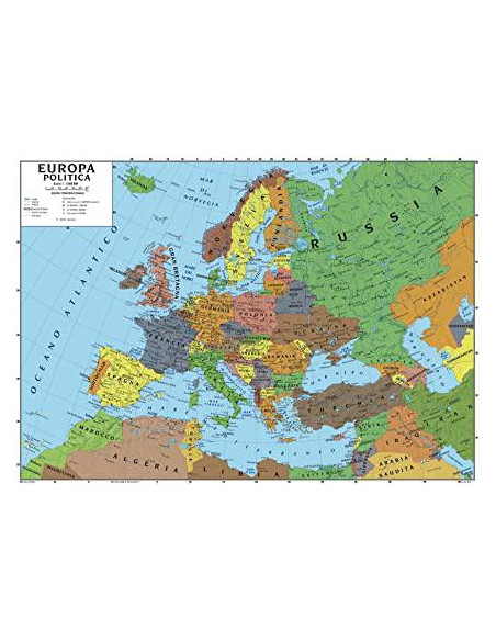 CARTA GEOGR. DOPPIA 100X140 OCEANIA-AUSTRALIA