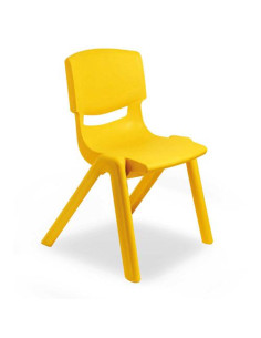 SEDIA IN PPL SEDUTA CM.30 - GIALLO