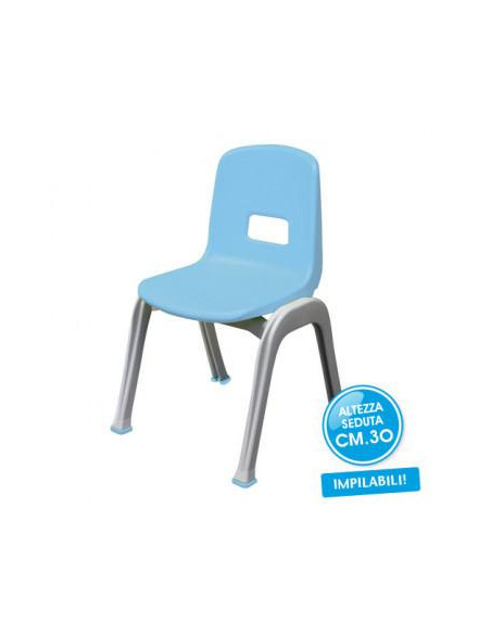 SEDIA H.CM.30 - AZZURRO