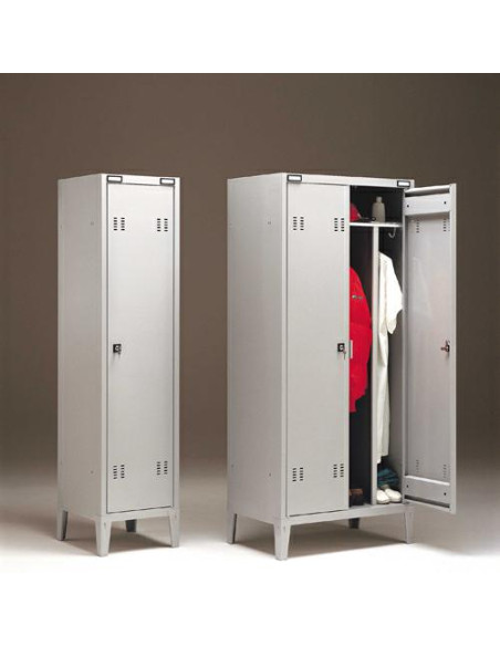 SPOGLIATOIO SPORCO/PULITO METALLO A 2 POSTI