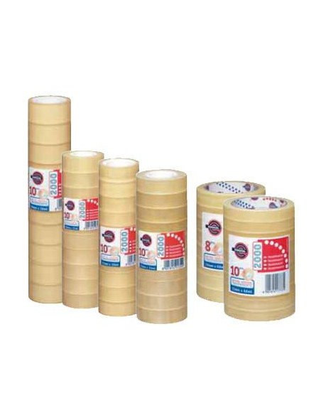 NASTRO ADESIVO TRASPARENTE PZ.8 MM.19X66MT
