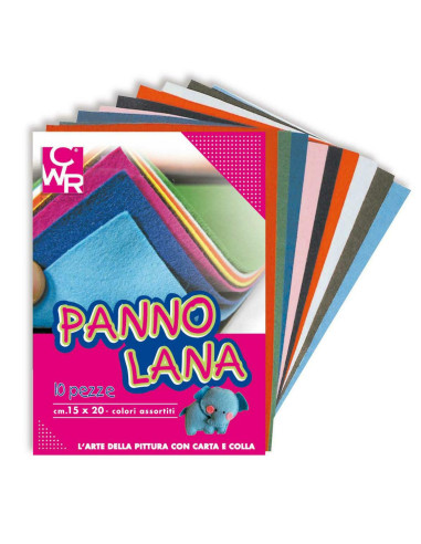 PANNO LANA CM.15X20 CF.10 COL. ASS.