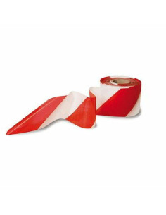 NASTRO SEGNALETICO MM.70X200MT BIANCO/ROSSO