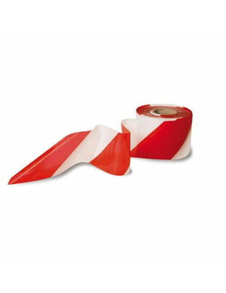 NASTRO SEGNALETICO MM.70X200MT BIANCO/ROSSO