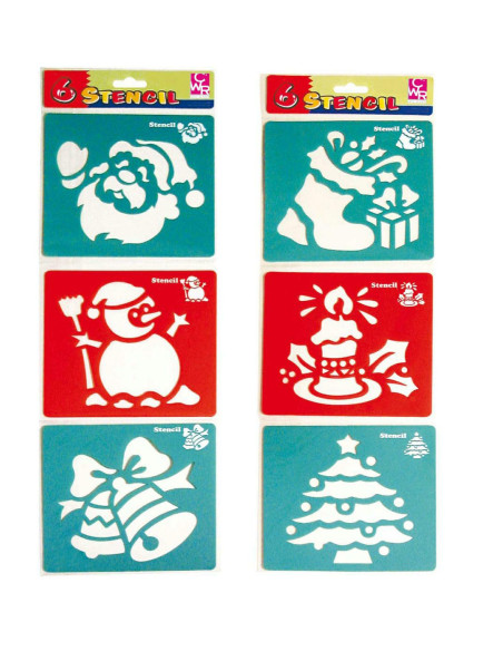 STENCIL NATALE A PZ. 6 CM.14x15.