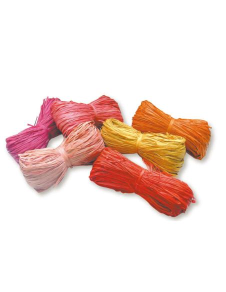 RAFIA NATURALE DECO PZ.10 GR.50 COL. ASS.