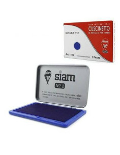 CUSCINETTO PER TIMBRI IN GOMMA CM.8X12 BLU