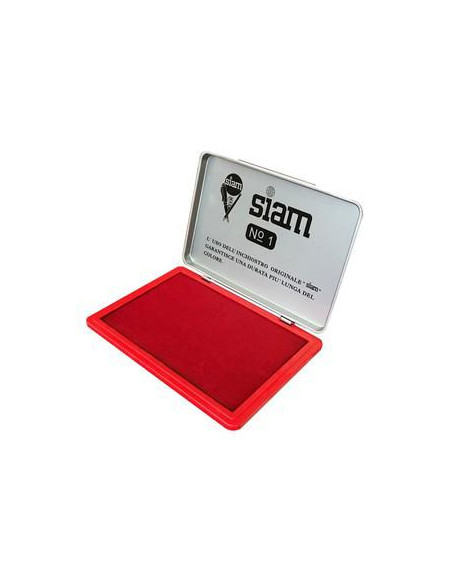 CUSCINETTO PER TIMBRI IN GOMMA CM.8X12 ROSSO