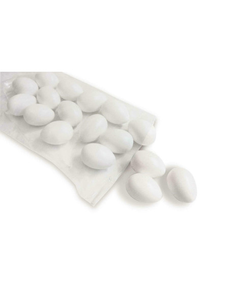 UOVA DA DECORARE PZ.50 CM.6,5H BIANCHE