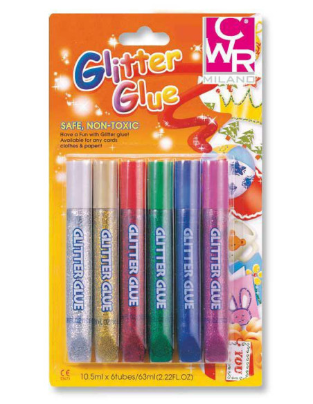 COLLA GLITTER 6 COL. ML.10,5.