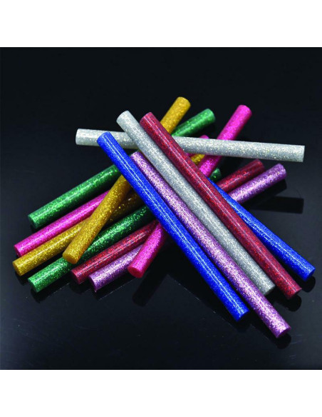 COLLA A CALDO GLITTER PZ.12 CM.10 D. MM.7 COL
