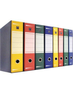 CART/2 ANELLI CON CUSTODIA DORSO CM.5 BLU