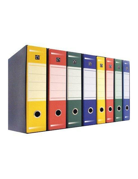 CART/2 ANELLI CON CUSTODIA DORSO CM.5 GIALLO