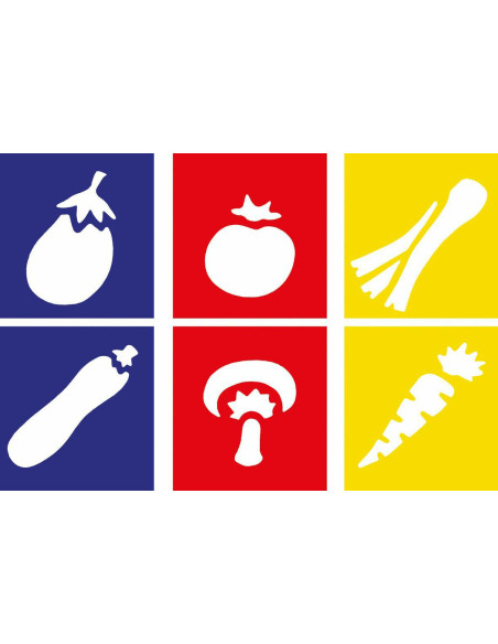 STENCIL VERDURA PZ.6 CM.14x15.