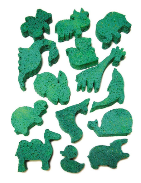 SPUGNE SAGOMATE ANIMALI PZ.14.