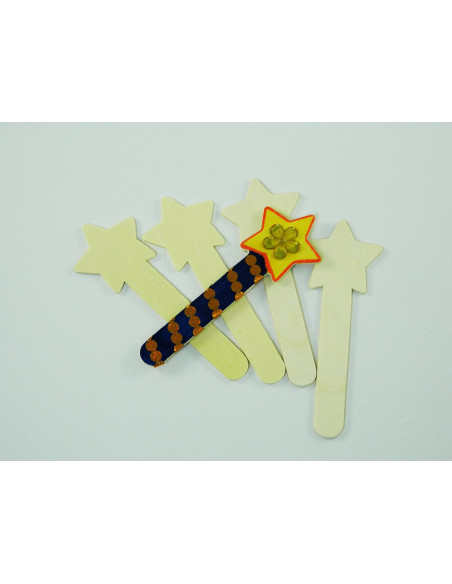 LEGNO\SAGOMA STELLE PZ.10 CM.4,5X12,5H