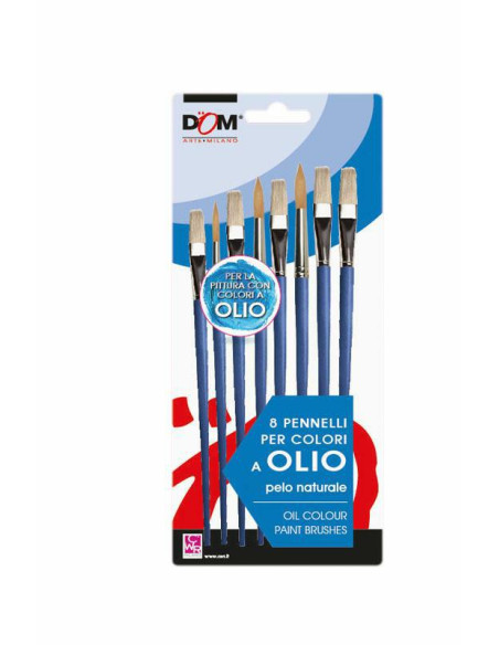 PENNELLO PURA SETOLA PER COLORIA OLIO PZ.8
