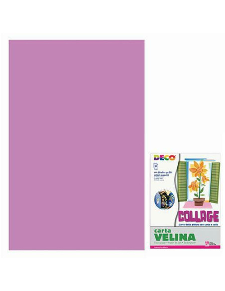 CARTA VELINA FG.24 CM.50X76 GR.20 VIOLETTO