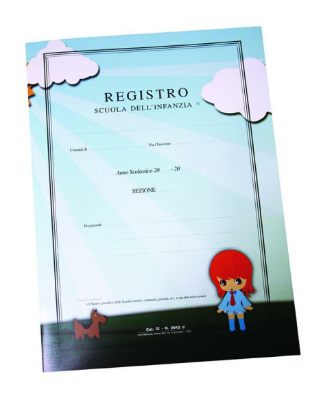 REGISTRO SC. INFANZIA PG.52 CM.24X33,5