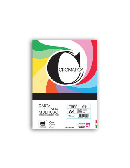 RISMA CROMATICA FG.100 A4 GR.200 ARANCIO