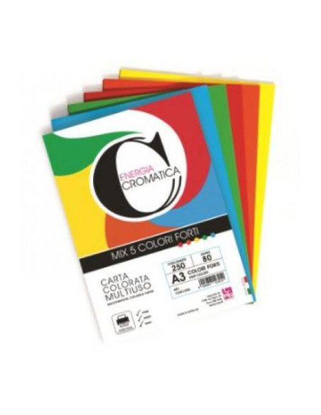 RISMA CROMATICA FG.100 A3 GR.200 5 COL. TENUI