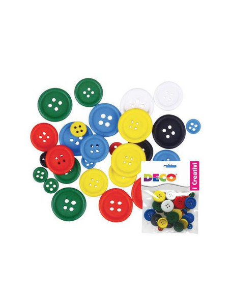 BOTTONI PZ.30 MM.8-10-15-20 COL.NEON