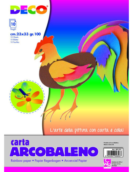 CART/ARCOBALENO FG.10 CM.23X33 GR.100