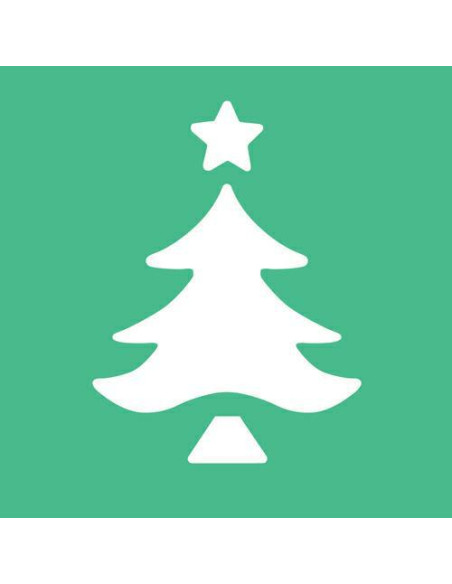 FUSTELLA SAGOMA ALBERO NATALE MM.25