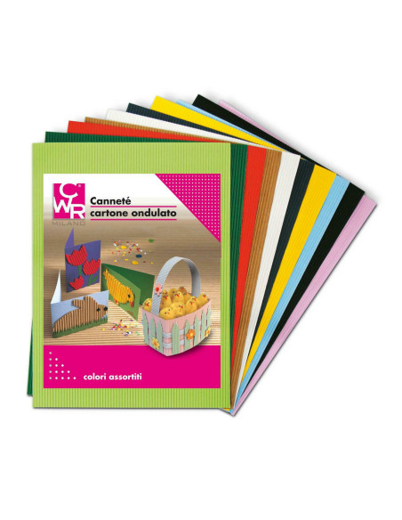 CART/ONDULATO PZ.10 CM.50X70 GR.230 COL. ASS.