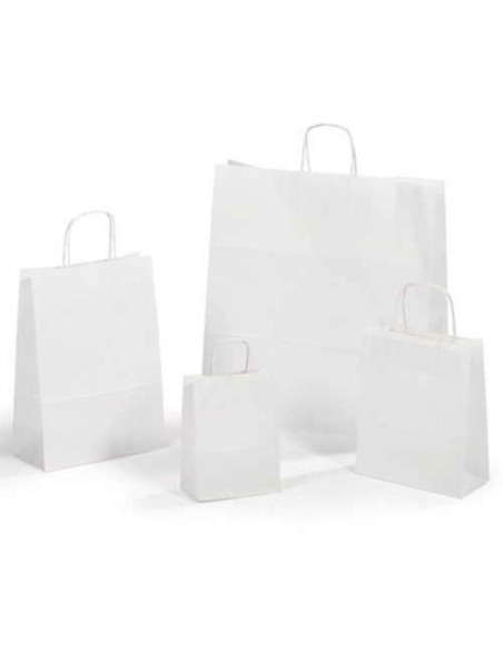 SACCHETTI IN CARTA PZ.25 CM.36X12X41 BIANCO