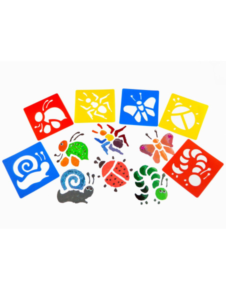 STENCIL INSETTI PZ. 6 CM.14x15.