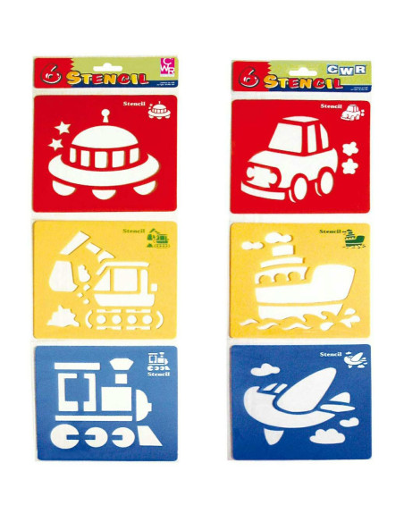 STENCIL TRASPORTI PZ. 6 CM.14x15.