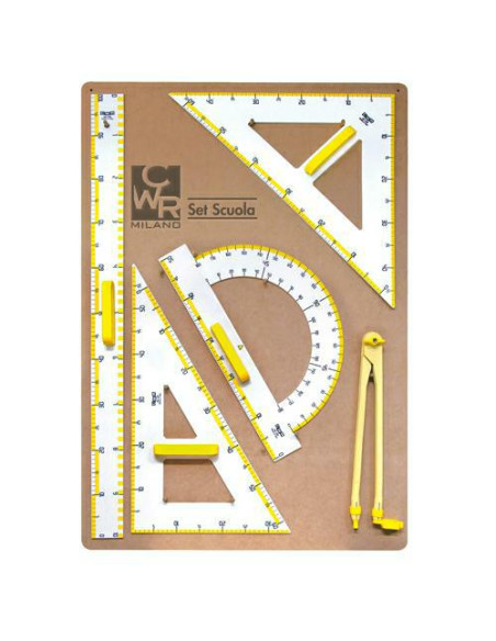 SET PER LAVAGNA IN PLASTICA PZ.5 CON PANNELLO