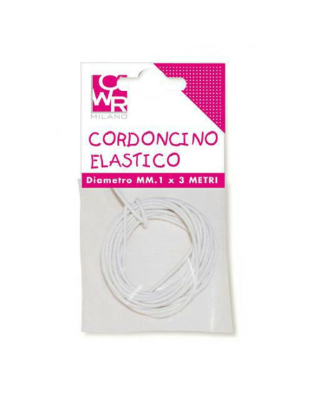 FILO ELASTICIZZATO MM.1X3MT BIANCO