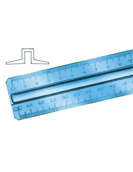 RIGHELLO IKONA TRIPLO DECIMETROE IMP. CM.30