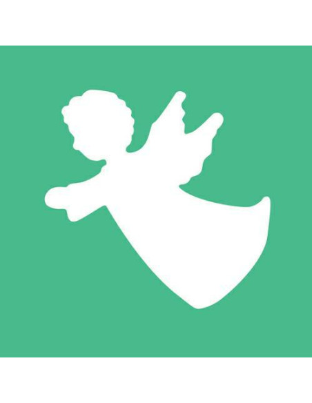 FUSTELLA SAGOMA ANGELO MM.25.