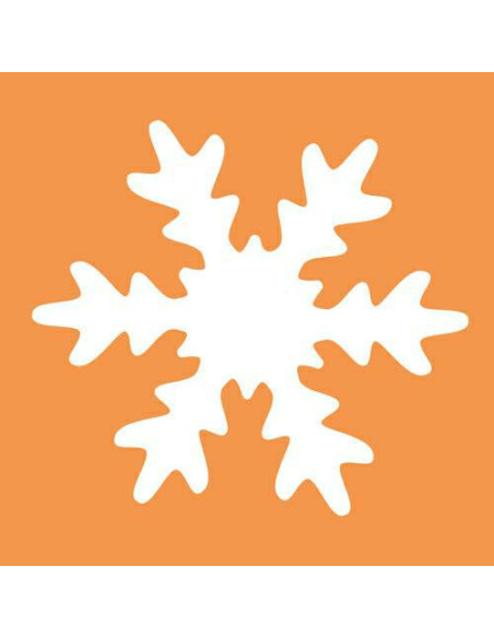 FUSTELLA SAGOMA FIOCCO DI NEVE MM.50
